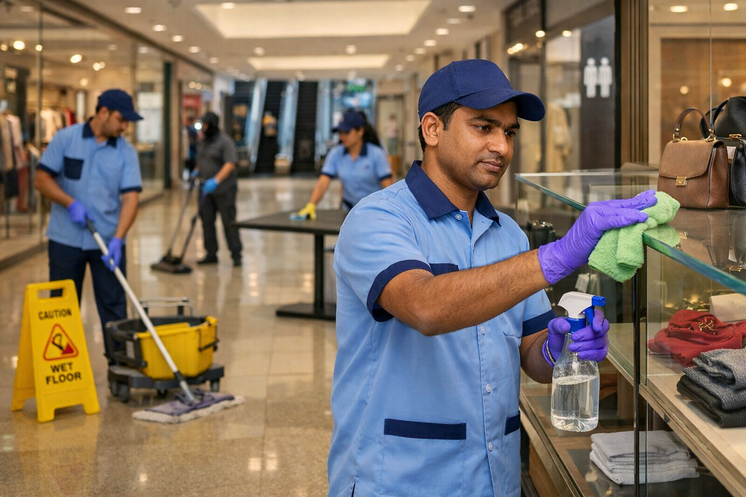 Retail, Mall and Showroom Cleaning Services in Delhi NCR